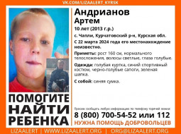 В Курской области продолжается поиск пропавшего ребенка